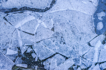 Ice and snow surface texture
