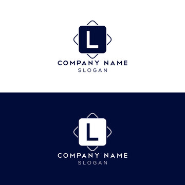 L letter logo, icon, template design.