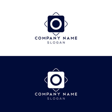O letter logo, icon, template design.