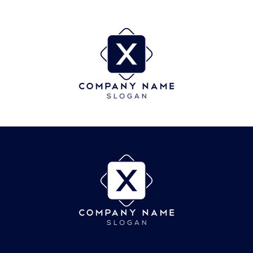 X letter logo, icon, template design.