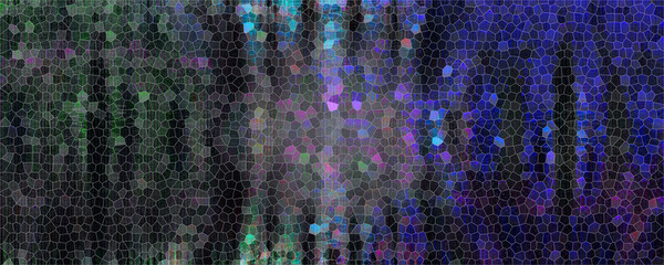 An abstract mosaic glitch art background image.
