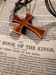 Holy Religion bible and Cross