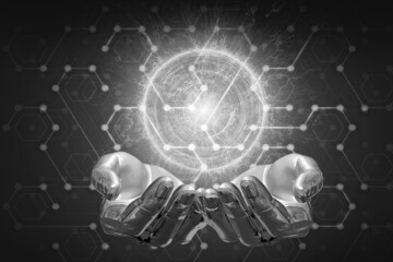 3d render of a rotating globe with alpha channel