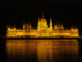 Fototapeta na wymiar Hungary Budapest Houses of Parliament 