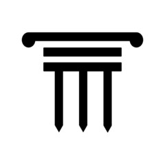 Pillar Logo Template Column Vector Illustration