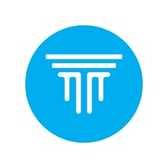 Pillar Logo Template Column Vector Illustration