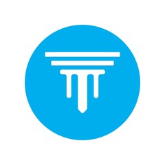 Pillar Logo Template Column Vector Illustration