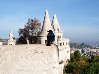 Hungary Budapest landscape of Fisherman's Bastion