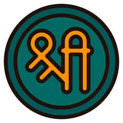 shree filled outline icon