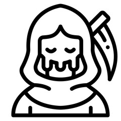 reaper outline icon