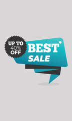 Best sale banners creative shopping colorful ribbons