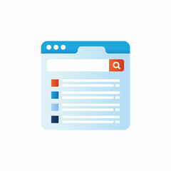 Search Result icon in vector. Logotype