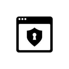 Web Security icon in vector. Logotype