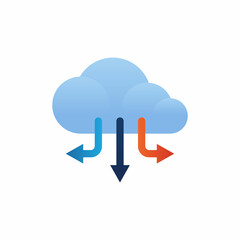 Cloud Computing icon in vector. Logotype