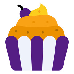 cupcake flat icon
