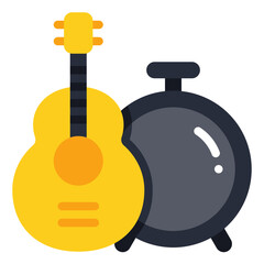 live music flat icon
