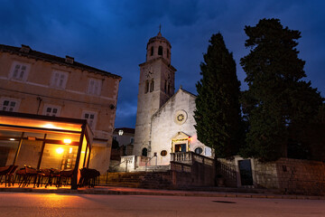 The parish church of St. Nicholas, Cavtat, Dubrovnik-Neretva County, Croatia - obrazy, fototapety, plakaty