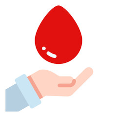 blood donation flat icon