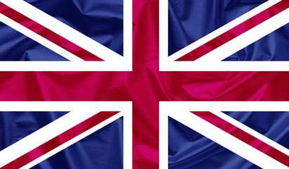 United Kingdom waving flag background.