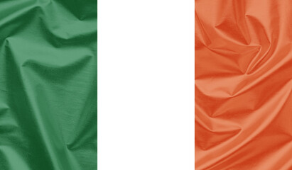 Ireland waving flag background.
