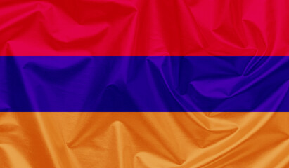 Fototapeta premium Armenia waving flag background.