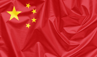 China waving flag background.