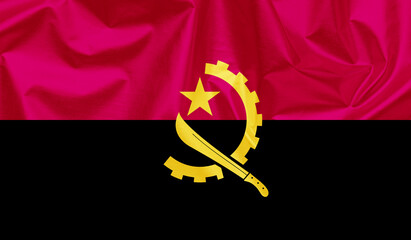 Angola waving flag background.