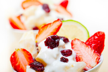 fruit and yogurt salad healthy breakfast