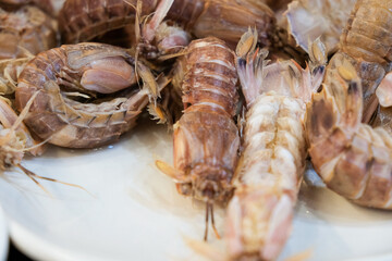Seafood Restaurant Dishes mantis shrimp