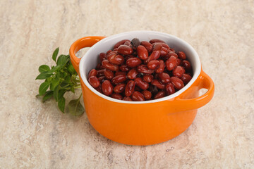 Red kidney bean in the bowl