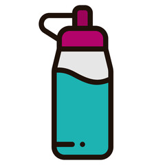 bottle filled outline icon