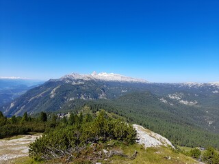 Fototapeta na wymiar view from top of stoderzinken mountain in gröbming, salzkammergut