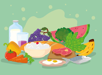 food ingredients poster