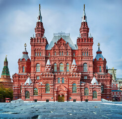 Fototapeta na wymiar Old State Historical Museum of Russia