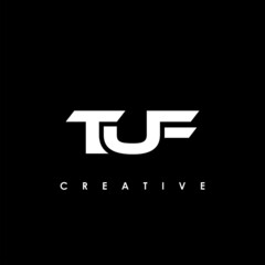 TUF Letter Initial Logo Design Template Vector Illustration - obrazy, fototapety, plakaty