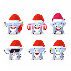 Santa Claus emoticons with star blue gummy candy E cartoon character