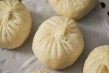 chinese steamed dumplings, meat dumplings 