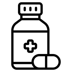 medicine outline icon