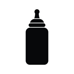 Baby bottle icon. baby bottle vector design on white backround