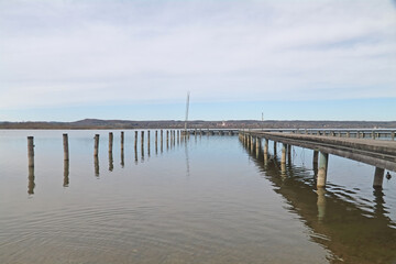 Fototapeta premium Bootssteg