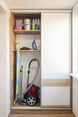 Storage of cleaning equipment