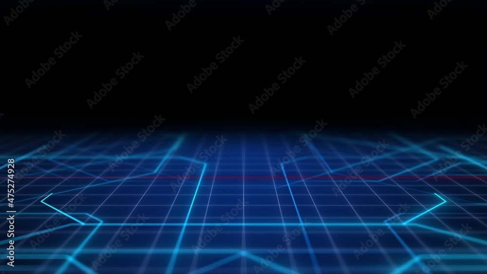 Poster Background animation of electric circuit.