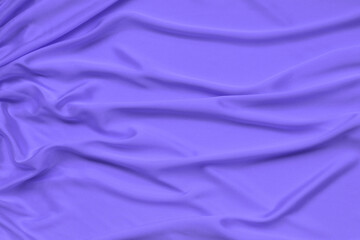 texture of beautiful coral silk jersey draped with delicate folds, isolate, close-up, copy space