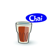 Indian chai Graphic simple Design