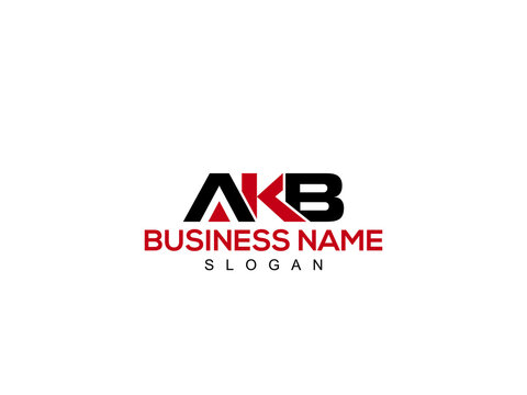 Creative AKB Abstract initial monogram letter logo, alphabet ak logo icon vector