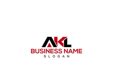 Creative AKL Abstract initial monogram letter logo, alphabet ak logo icon vector