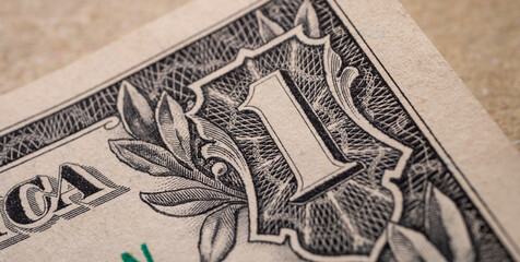 Close up of U.S. Dollar Currency