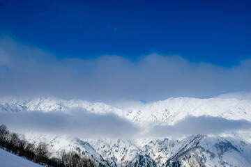 Obraz premium 冬山の風景