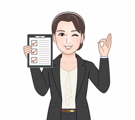 ビジネススーツの女性