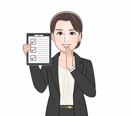 ビジネススーツの女性